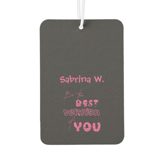 Sei die beste Version deines Niedlichen Cat Air Fr Autolufterfrischer (Rückseite)