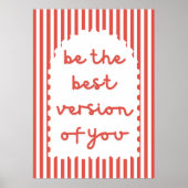 Sei die beste Version deines Posters Poster (Vorne)