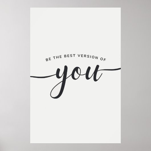 Sei die beste Version deines Posters Poster (Vorne)