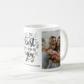 "Sei die beste Version von dir" Foto-Tasse Kaffeetasse (VorderseiteRechts)