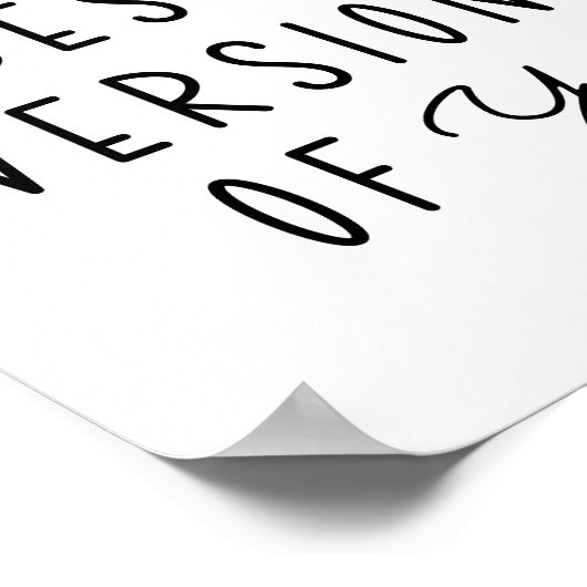 Sei die beste Version von dir Motivierend Poster (Ecke)