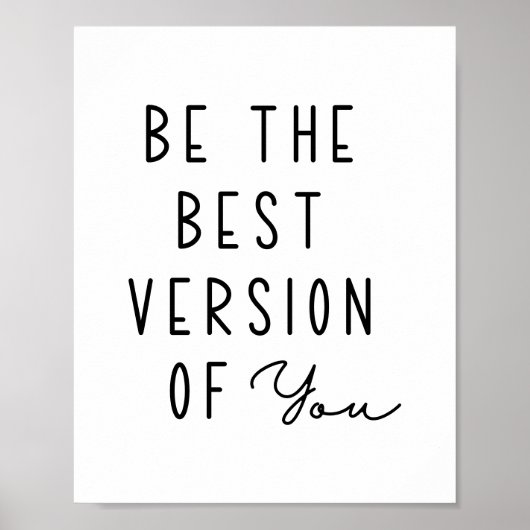 Sei die beste Version von dir Motivierend Poster (Vorne)
