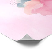 "Sei die beste Version von dir" Palace Pink Cloud Poster (Ecke)
