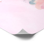 "Sei die beste Version von dir" Palace Pink Cloud Poster (Ecke)