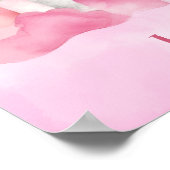 "Sei die beste Version von dir" Palace Pink Cloud Poster (Ecke)