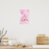 "Sei die beste Version von dir" Palace Pink Cloud Poster (Küche)