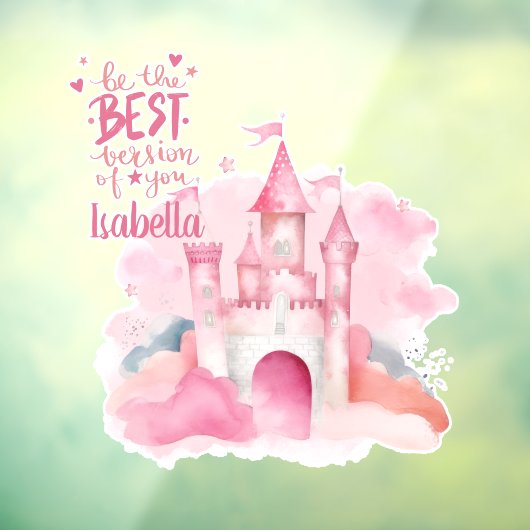 Sei die beste Version von dir personalisiert Fensteraufkleber (Blatt 3)