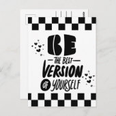 Sei die beste Version von dir selbst Postkarte (Vorne/Hinten)