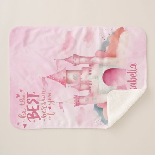 Sei die beste Version von dir Sherpadecke (Vorderseite (Horizontal))