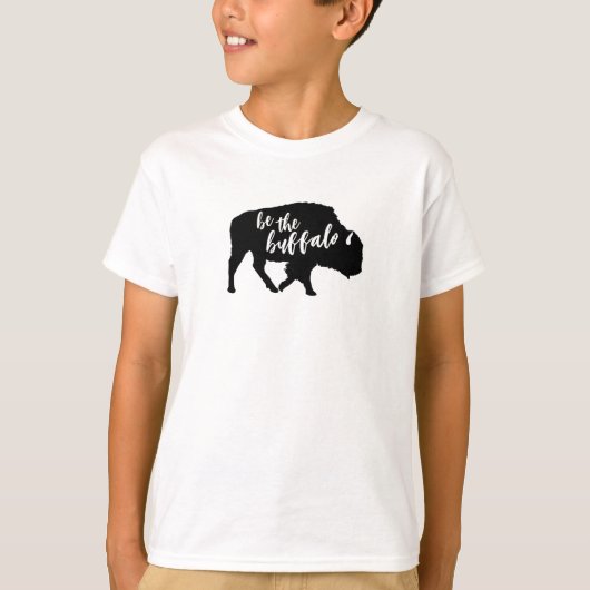 Sei die Buffalo-Silhouette T-Shirt (Vorderseite)