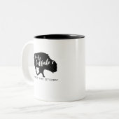 Sei die Buffalo-Silhouette Zweifarbige Tasse (Vorderseite Links)