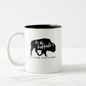 Sei die Buffalo-Silhouette Zweifarbige Tasse (Links)