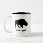 Sei die Buffalo-Silhouette Zweifarbige Tasse (Links)