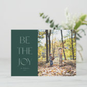 Sei die Freude ein Foto Grün Weihnachten 2022 (Stehend Vorderseite)