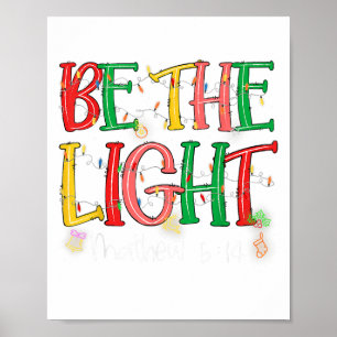 Sei die leichte Matthew 5_14 Christlich Merry Chri Poster