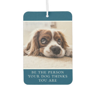 Sei die Person, die dein Hund für dich hält   Foto Autolufterfrischer