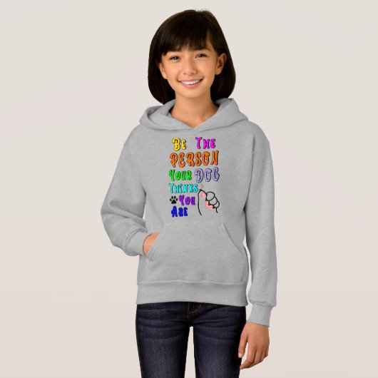 Sei die Person, die dein Hund für nett hält Hoodie (Vorne ganz)