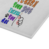 Sei die Person, die dein Hund für nett hält Schneidebrett (Ecke)