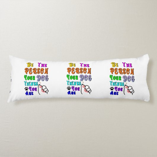 Sei die Person, die dein Hund für nett hält Seitenschläferkissen (Vorderseite)