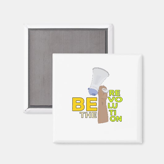 Sei die Revolution Magnet (Vorderseite/Rückseite)