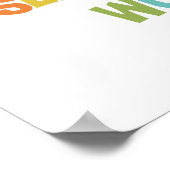 Sei die Veränderung, die du sehen willst Poster (Ecke)