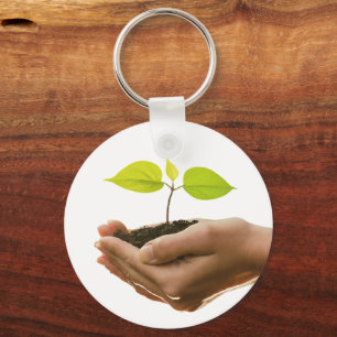 Sei die Veränderung, die du Will zu sein - Sapling Schlüsselanhänger