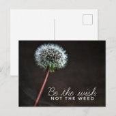 Sei die Wunschpostkarte Postkarte (Vorne/Hinten)