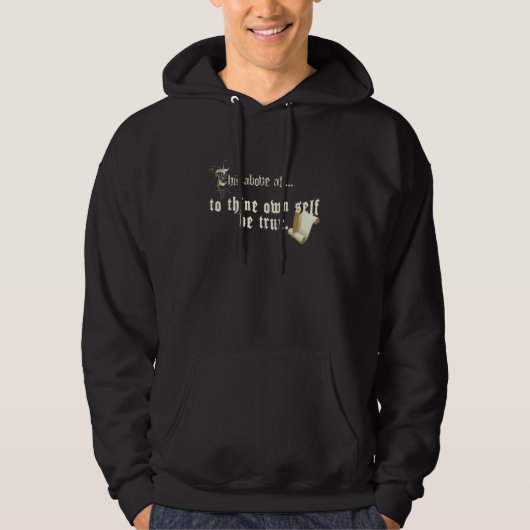 Sei Dir Selbst Treu Kapuzenpullover Hoodie (Vorderseite)
