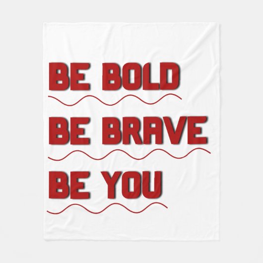 "Sei du" Cool Motivierend Fleece Blanket (Vorderseite)