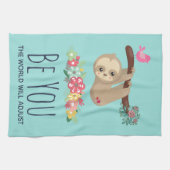 Sei du, die Welt wird sich an den lustigen Sprichw Geschirrtuch (Horizontal)