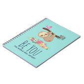 Sei du, die Welt wird sich an den lustigen Sprichw Notizblock (Linke Seite)