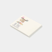 Sei du, die Welt wird sich an den lustigen Sprichw Post-it Klebezettel (angewinkelt)