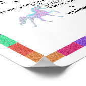 Sei du Einhorn-Poster Poster (Ecke)