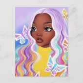 Sei du! Farblich/Farbe Tropfen Postkarte (Vorderseite)