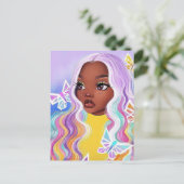 Sei du! Farblich/Farbe Tropfen Postkarte (Stehend Vorderseite)