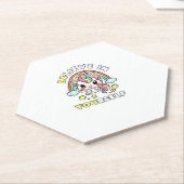 Sei du glaubst an dich selbst Einhorn positive Bot Untersetzer (angewinkelt)