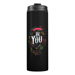 Sei du   LGBTQ   Regenbogen   GAY PRIDE Thermosbecher