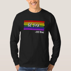 Sei du Liebe Mama Vintage Regenbogenflagge T-Shirt