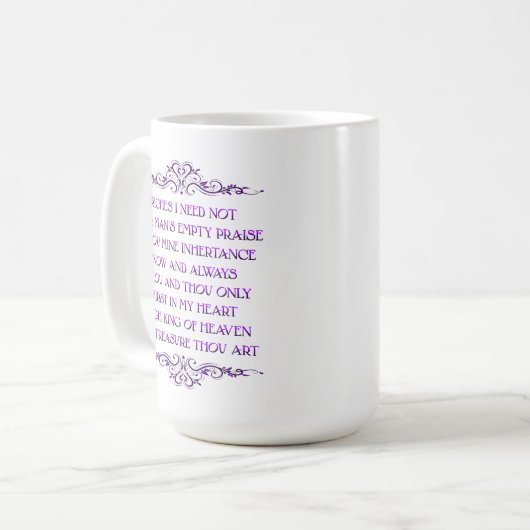 Sei du meine Vision - 15 oz. Tasse (Vorderseite Links)
