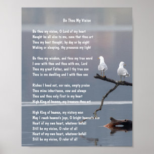 Sei du meine Vision Hymn Art Poster