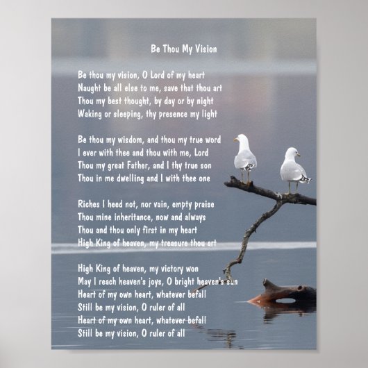 Sei du meine Vision Hymn Art Poster (Vorne)