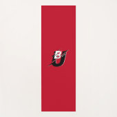 Sei du modern rot und schwarz yogamatte (Vorderseite)