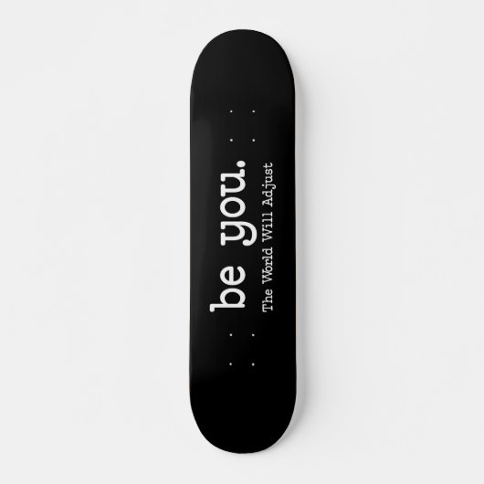 Sei Du Motivations-Skateboard Minimalist Deck Skateboard (Vorne)