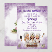 Sei Du(nachhaltig) Spa-Tag Geburtstag Einladung (Vorne/Hinten)