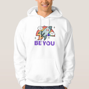 Sei du. Rainbow-Raketenwolke Hoodie