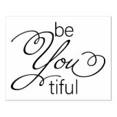 Sei du schön - du bist schön gummistempel (Prägung)