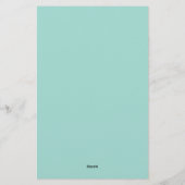 Sei du schön farbenfrohe Buchstaben helles Grün Briefpapier (Rückseite)