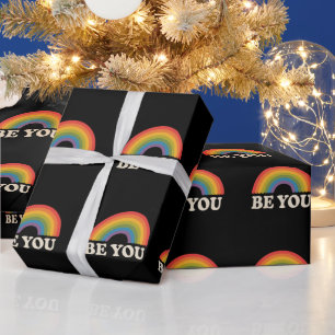 Sei du schwul lesbisch Pride LGBTQ Verbündeter Reg Geschenkpapier