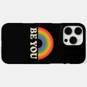 Sei du schwul lesbischer Pride LGBTQ Ally Rainbow  Case-Mate iPhone Hülle (Rückseite (Horizontal))