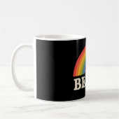 Sei du schwul lesbischer Pride LGBTQ Ally Rainbow Kaffeetasse (Links)